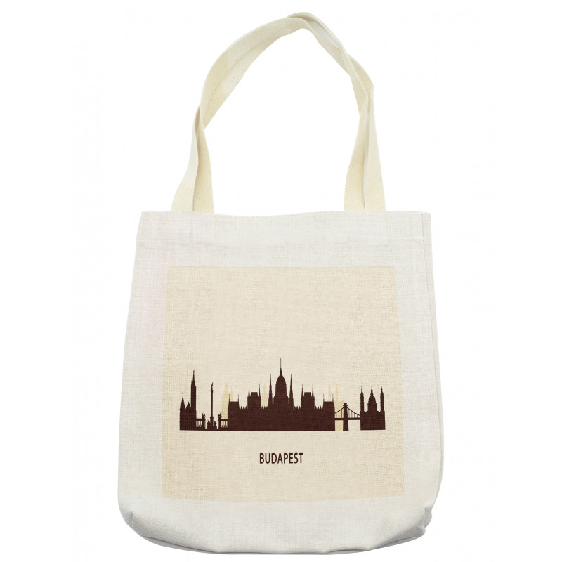 Silhouette of Budapest City Tote Bag