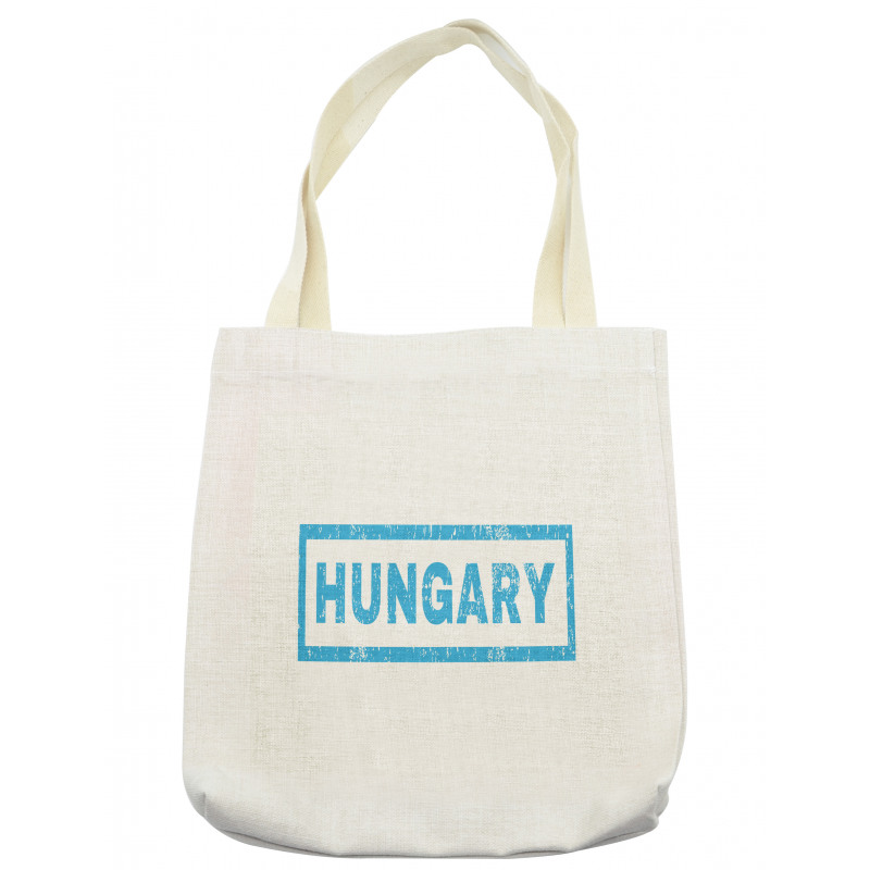 Country Name Stamp Style Tote Bag