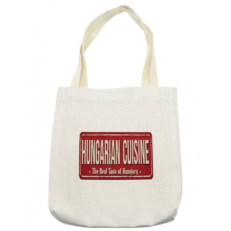 Hungarian Cuisine Vintage Tote Bag