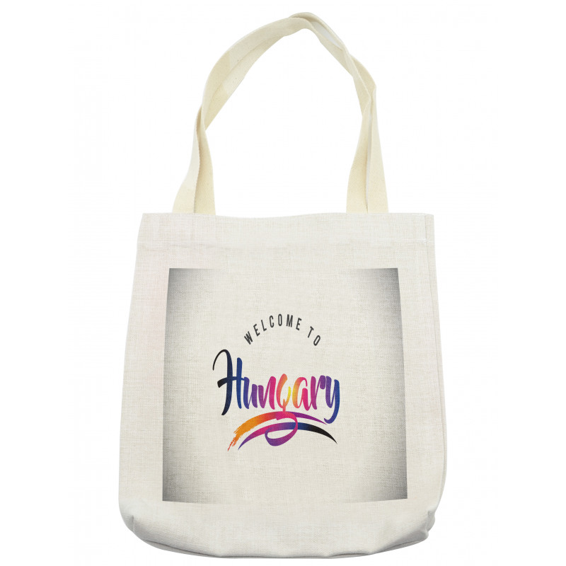 Colorful Welcome to Hungary Tote Bag