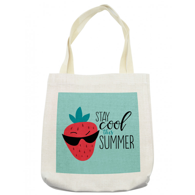 Funny Strawberry Summer Tote Bag