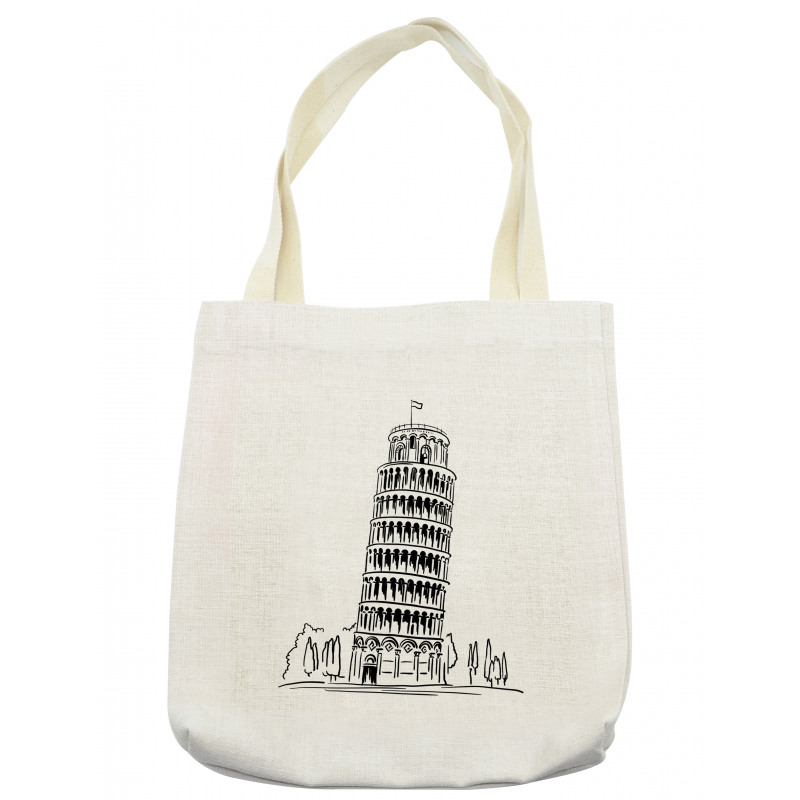 Landmark Piza Tower Europe Tote Bag