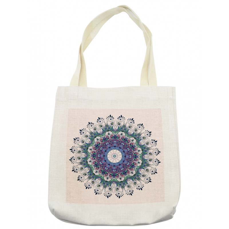 Colorful Art Peacock Tote Bag