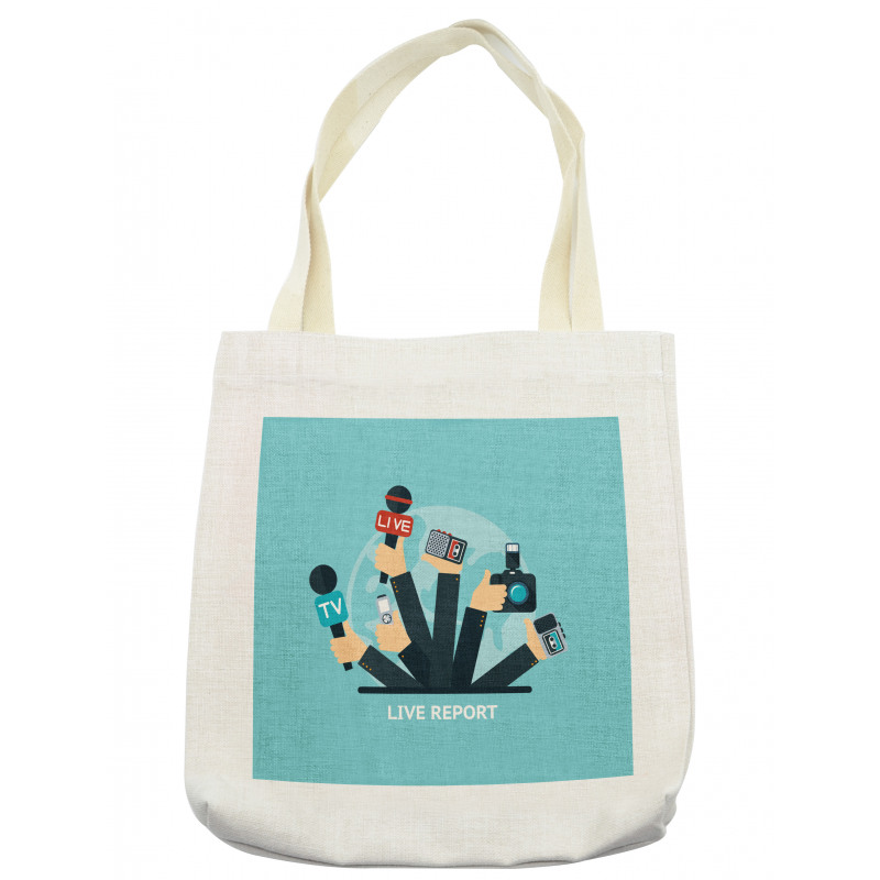 News Time Live Reporters Tote Bag