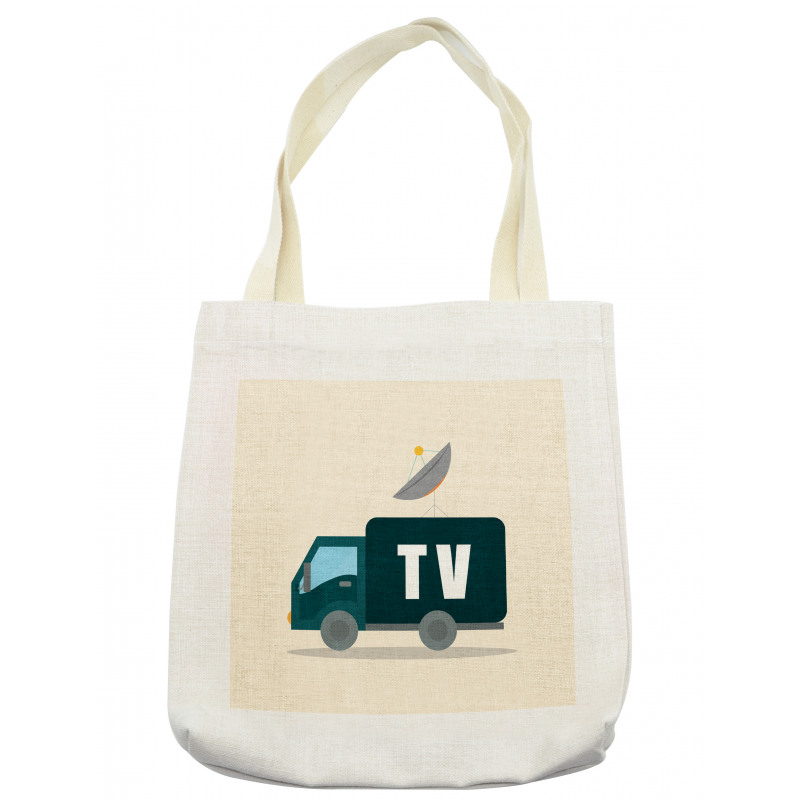 News Media Media Truck Tote Bag