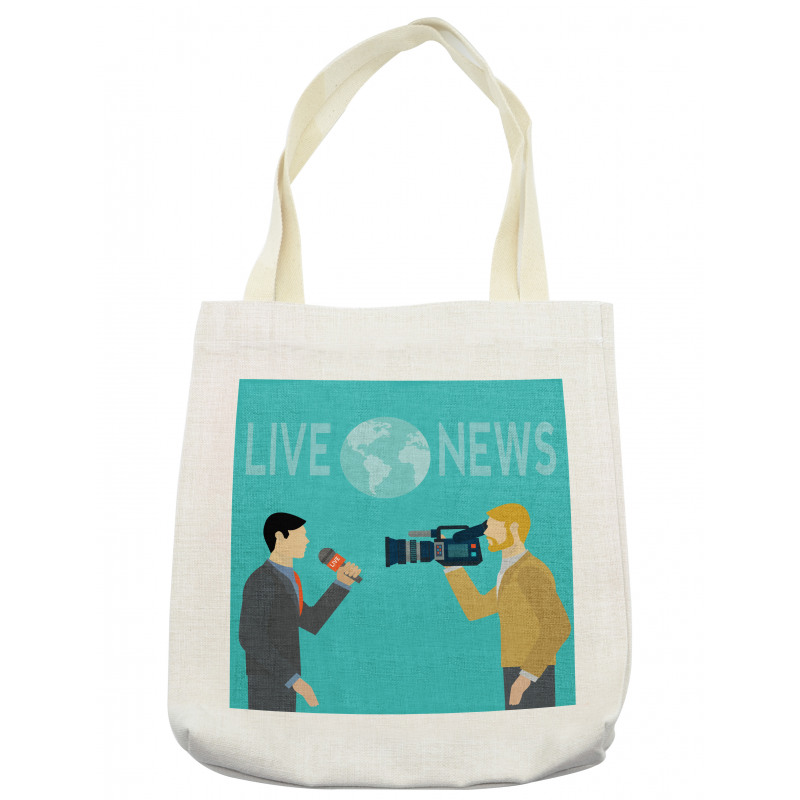 Cameraman and Reporter Tote Bag