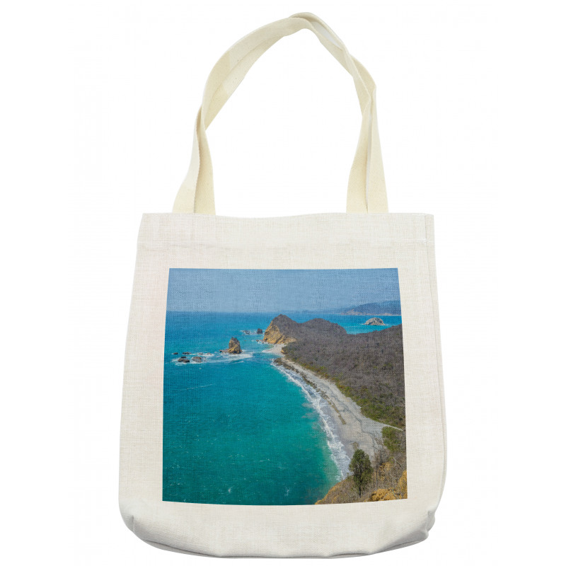 Los Frailes Beach Panoramic Tote Bag