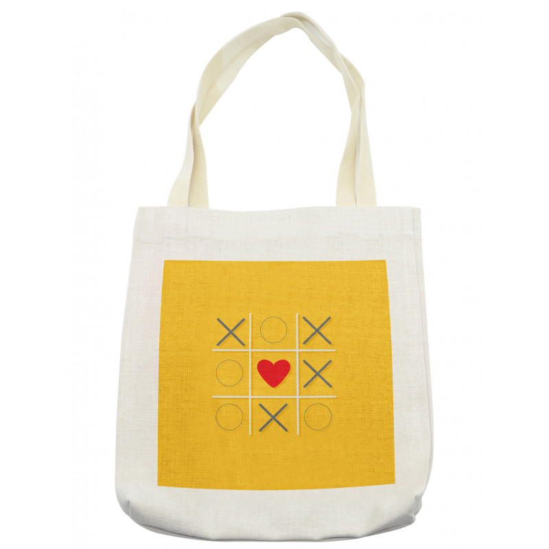 Tic Tac Toe Inspired Love Win Tote Bag