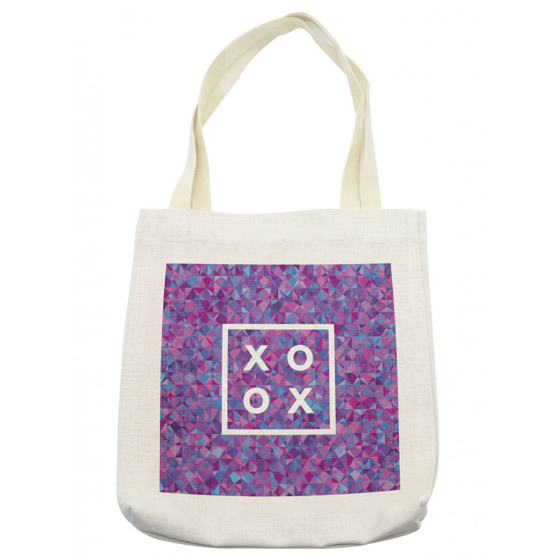 Polygonal Mosaic Romance Frame Tote Bag