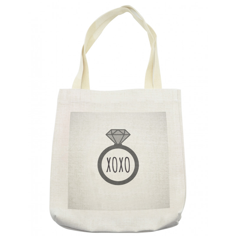 Wedding Ring Proposal Kisses Tote Bag