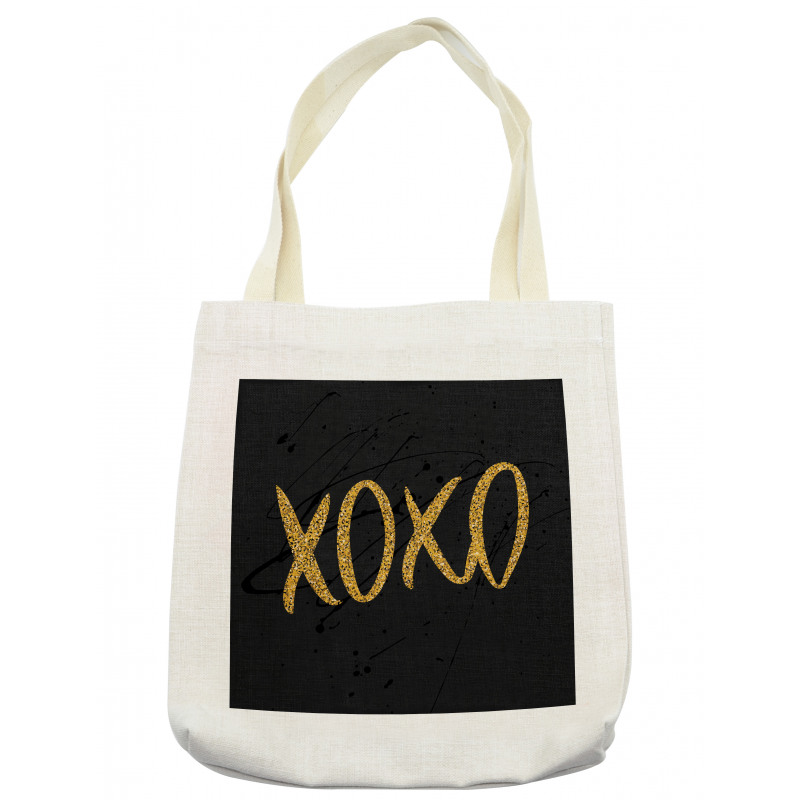 Romance Love Kisses Dark Print Tote Bag