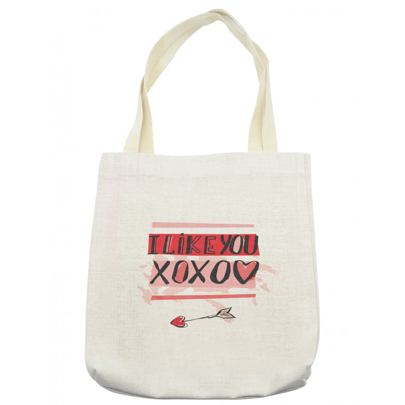 I Like You Brushstrokes Tote Bag