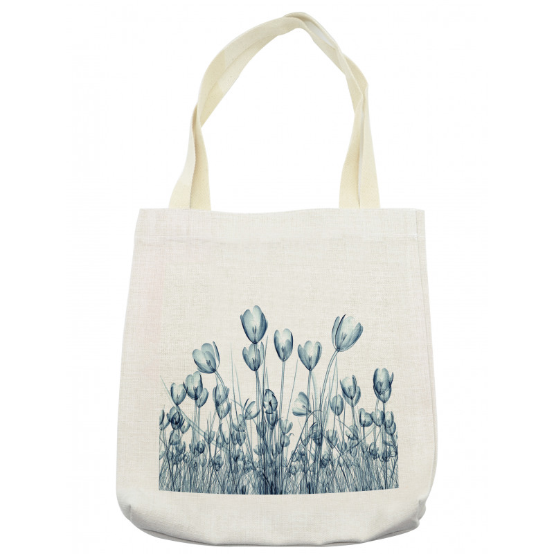 Crocus Flower Field in Xray Tote Bag