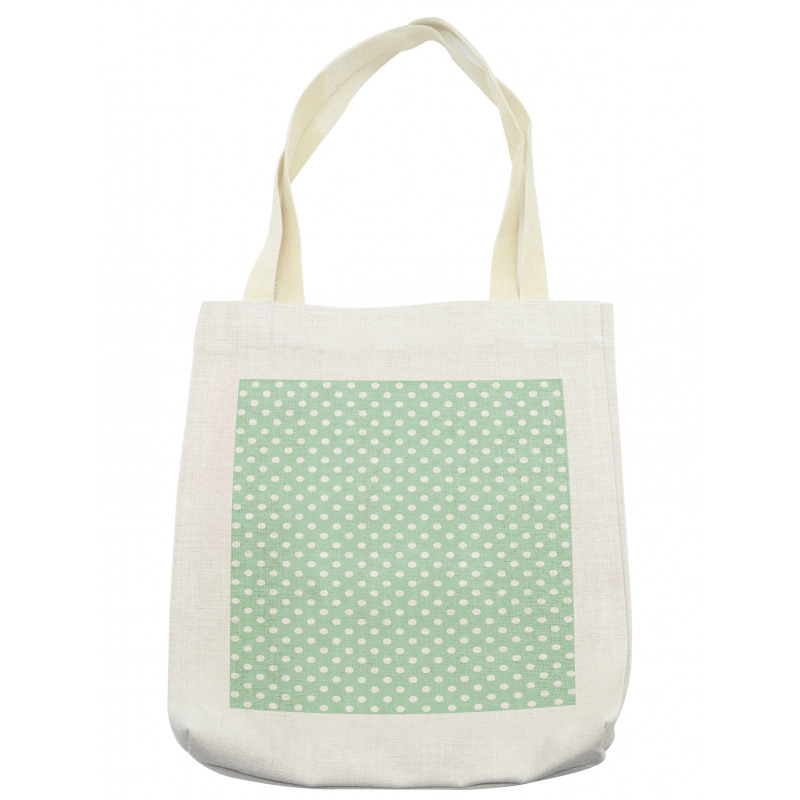 Vintage Design Polka Dotted Tote Bag