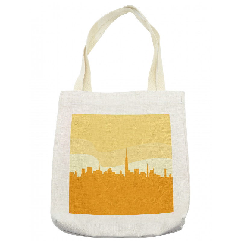 Panoramic Silhouette Cityscape Tote Bag