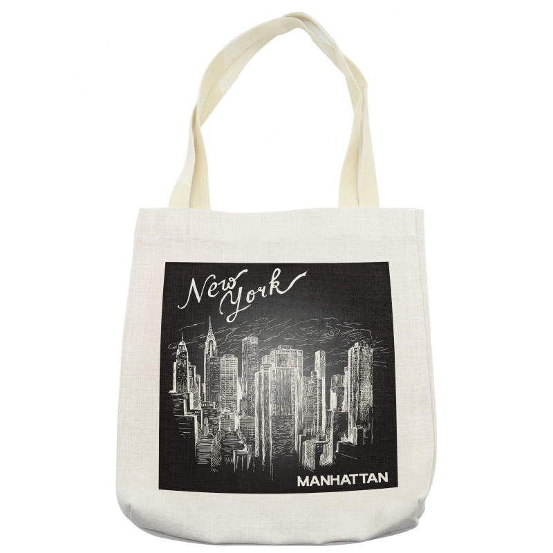 New York Manhattan Skyscrapers Tote Bag