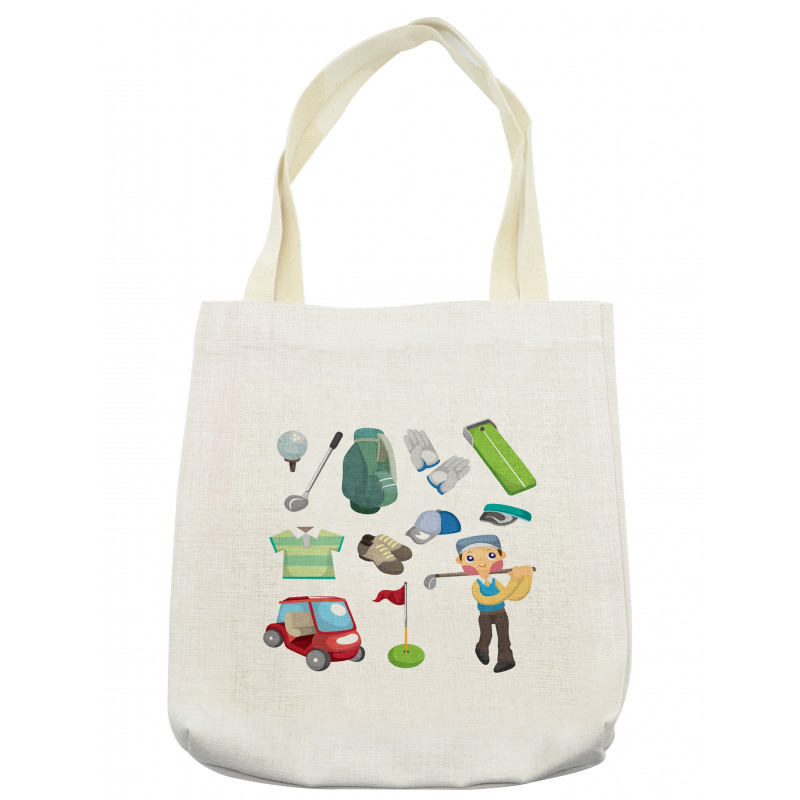 Ball Sports Equipment Cartoon Tote Bag