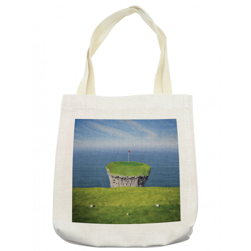 Scenic View of a Golf Link Tote Bag