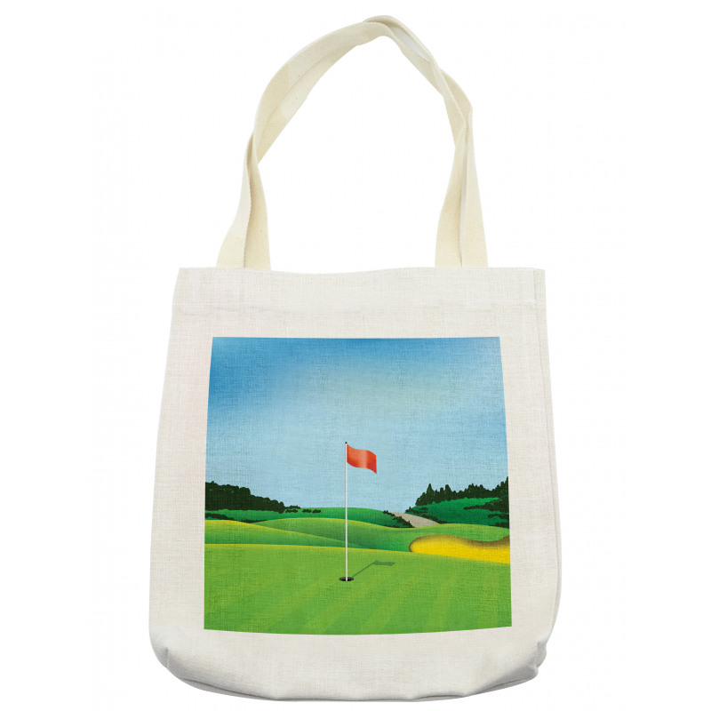 Teeing Ground with a Hole Flag Tote Bag