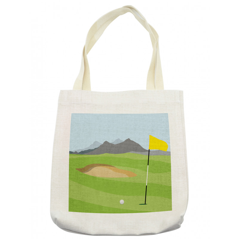 Teeing Box and Flag Golf Field Tote Bag