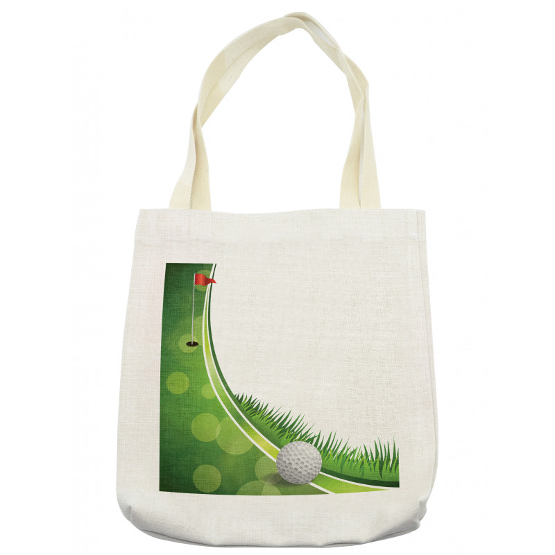 Tee Box with Flag Abstract Tote Bag