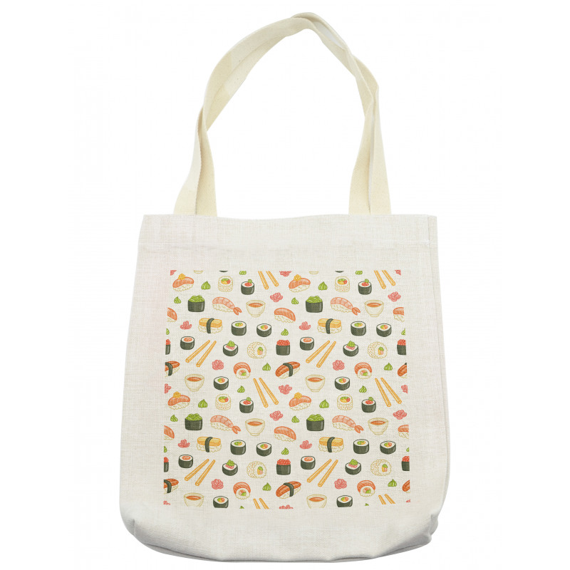 Japanese Cuisine Cartoon Art Tote Bag