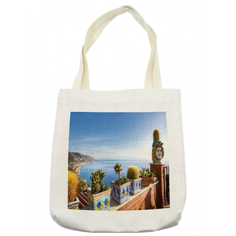 Taormina Coastline Photo Tote Bag