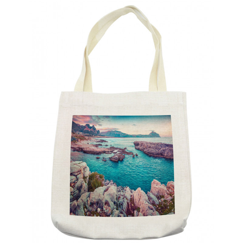 Vibrant Mediterranean Sea Tote Bag