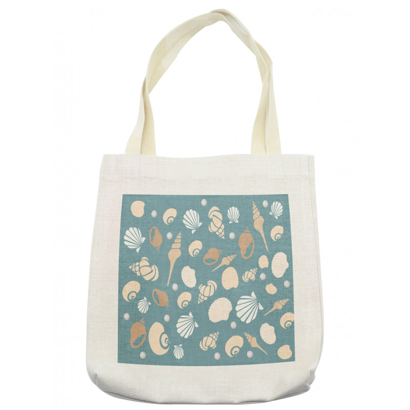 Various Aquatic Seashells Tote Bag