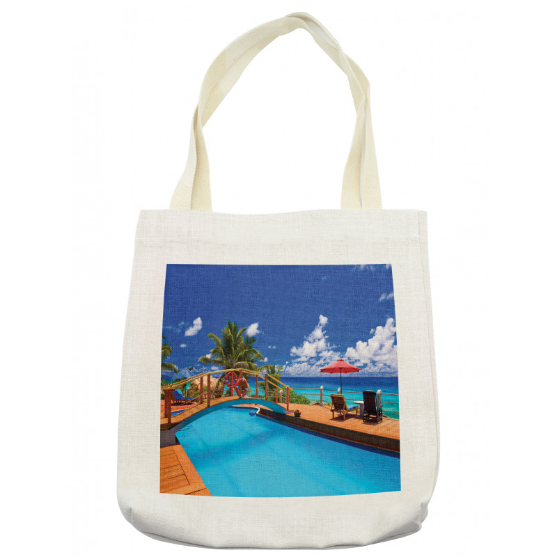 Sea Pool Beach Holiday Tote Bag