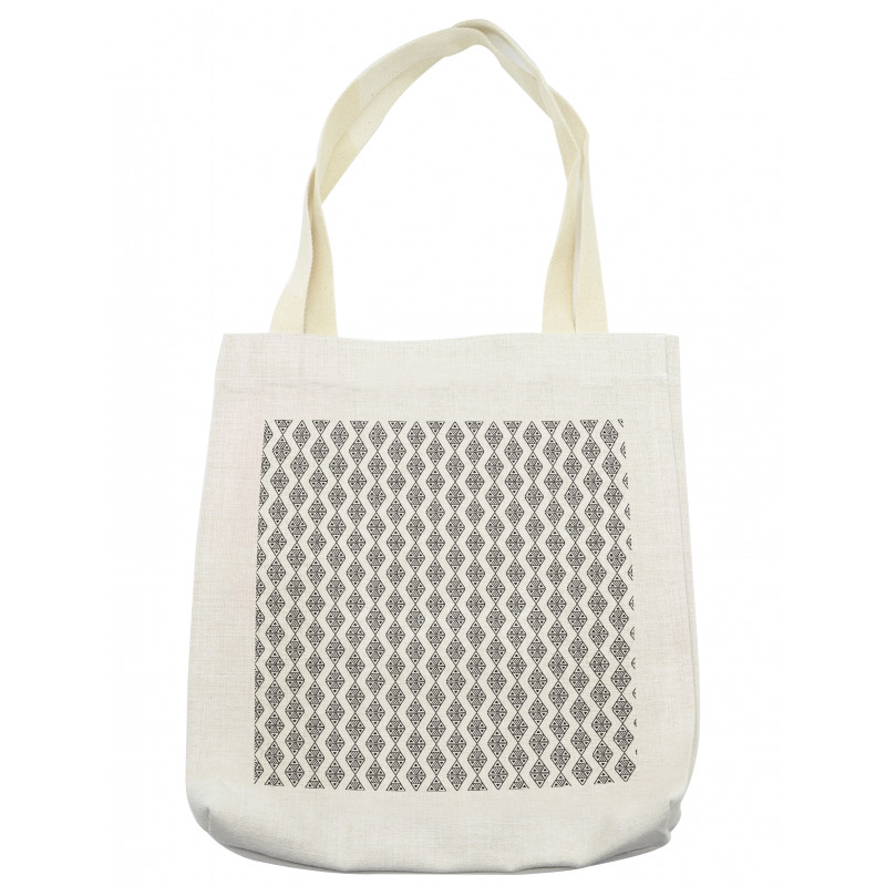 Monochrome Pattern Tote Bag