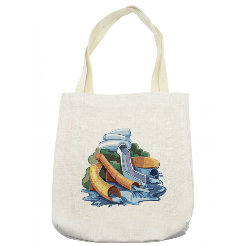 Aqua Park Water Slides Tote Bag