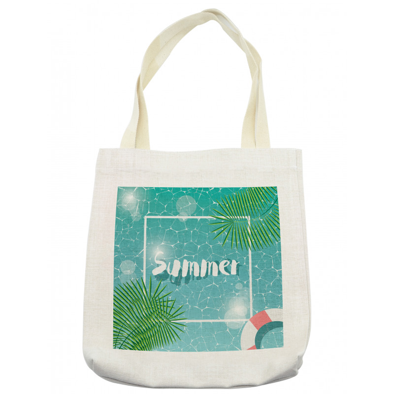 Tropical Summer Square Tote Bag