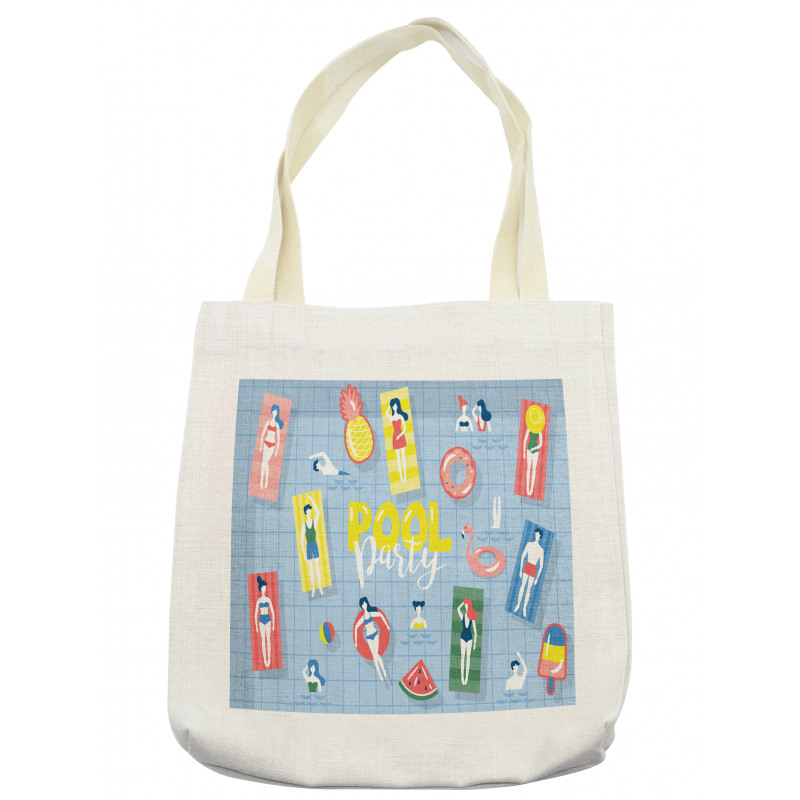 Doodle Characters Summer Tote Bag