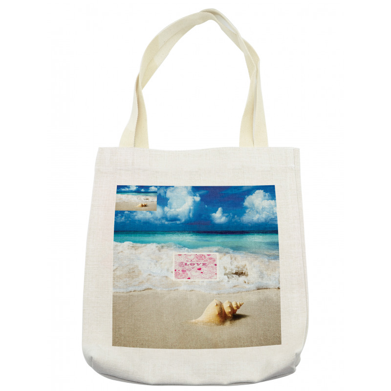 Nautical Sunny Coastline Tote Bag