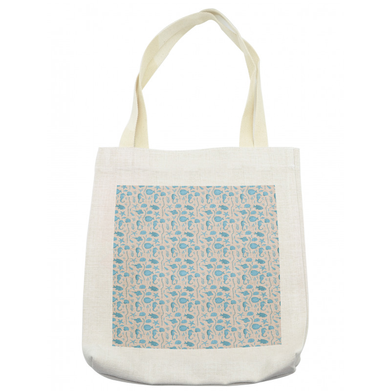 Sea Weeds Seahorses Fish Tote Bag