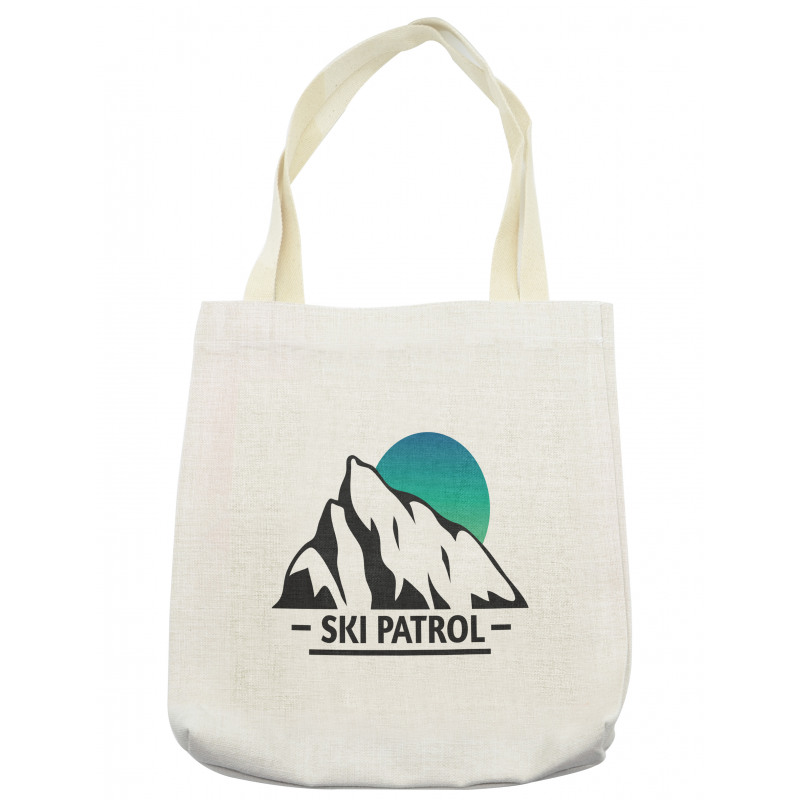 Mountain Ombre Sun and Ski Tote Bag