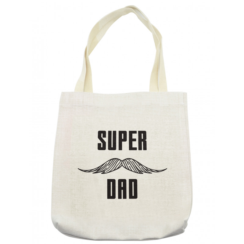 Super Dad with Mustache Tote Bag