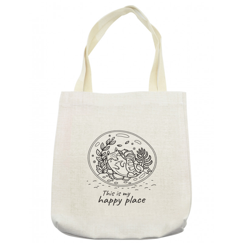 Positive Saying with Doodle Tote Bag