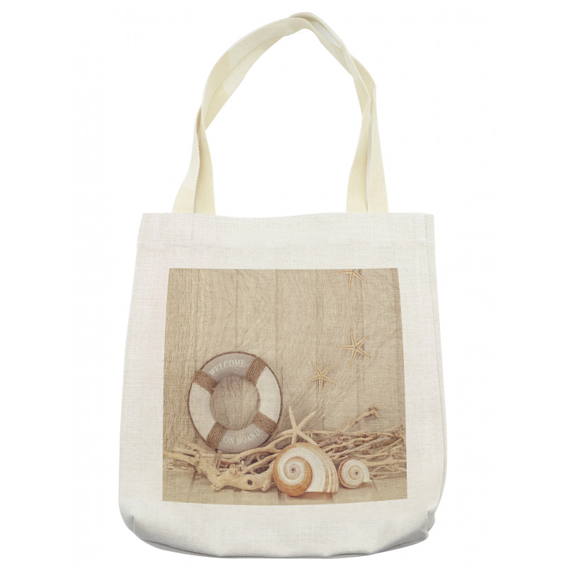 Life Buoy Wooden Sepia Tote Bag