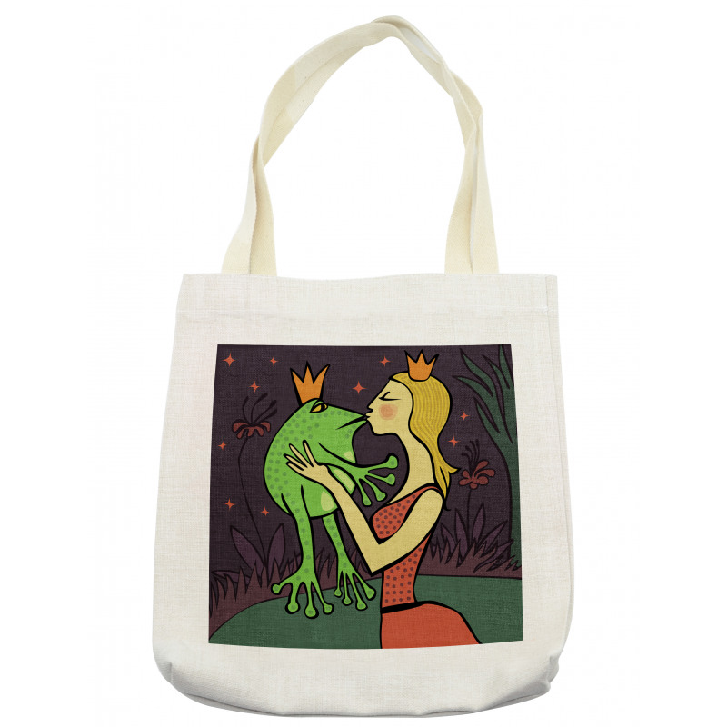 Princess Kissing the Frog Tote Bag