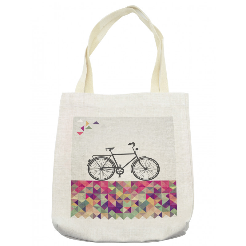 Bike over Color Mosaic Tote Bag