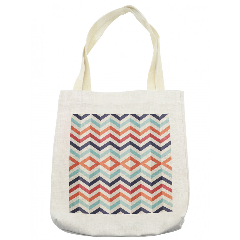 Zigzag Lines Stripes Tote Bag