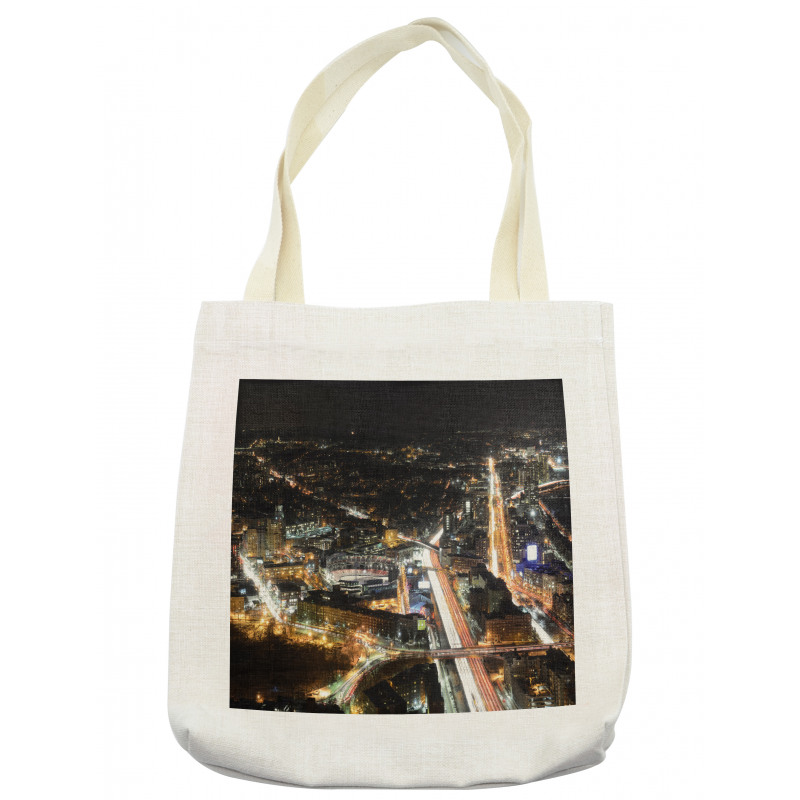 Skyline at Night City Tote Bag