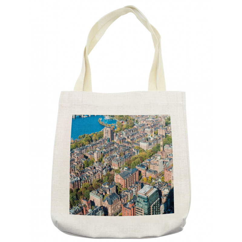 Aerial View of Buildings Tote Bag