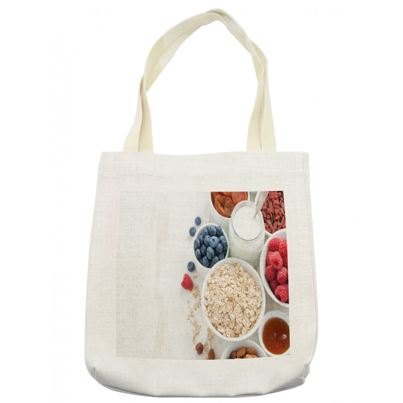 Porridge Milk and Fruits Tote Bag