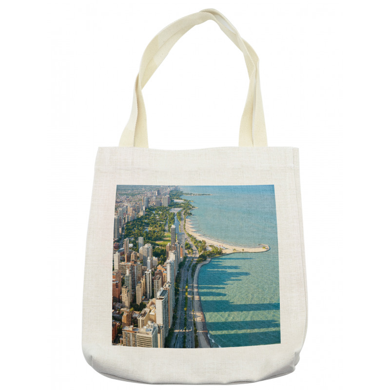 Aerial Vista Chicago City Tote Bag