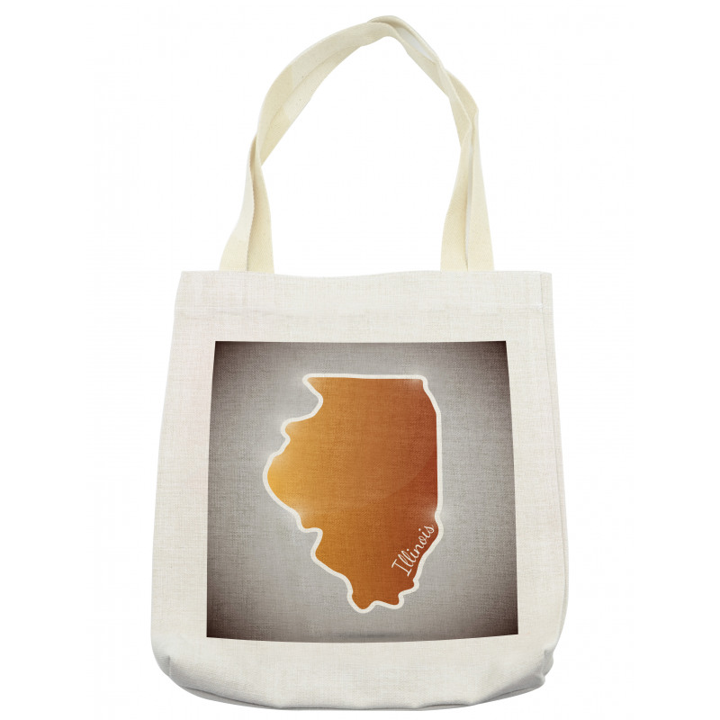 Simple State Map Tote Bag