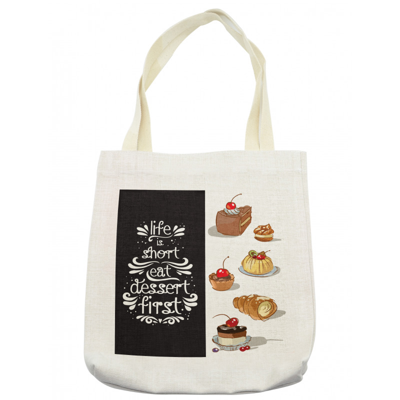 Eat Dessert First Patisserie Tote Bag