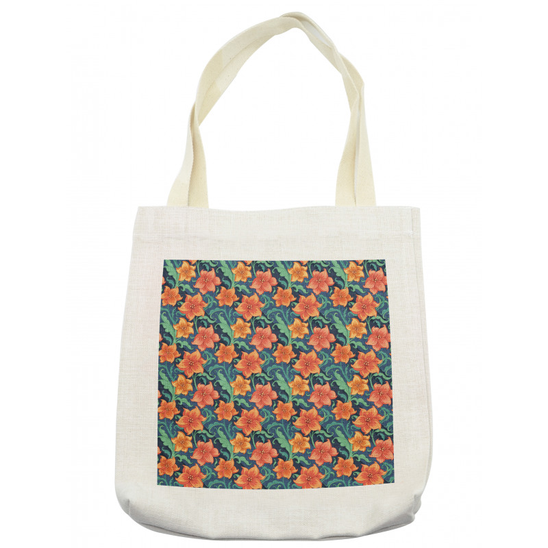 Lilly Flowers Doodle Tote Bag